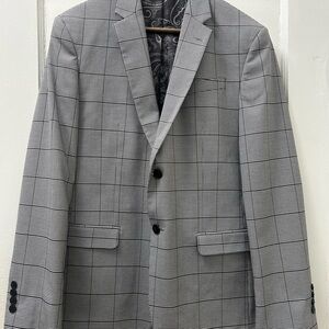 Egara Black and White Checkered Blazer